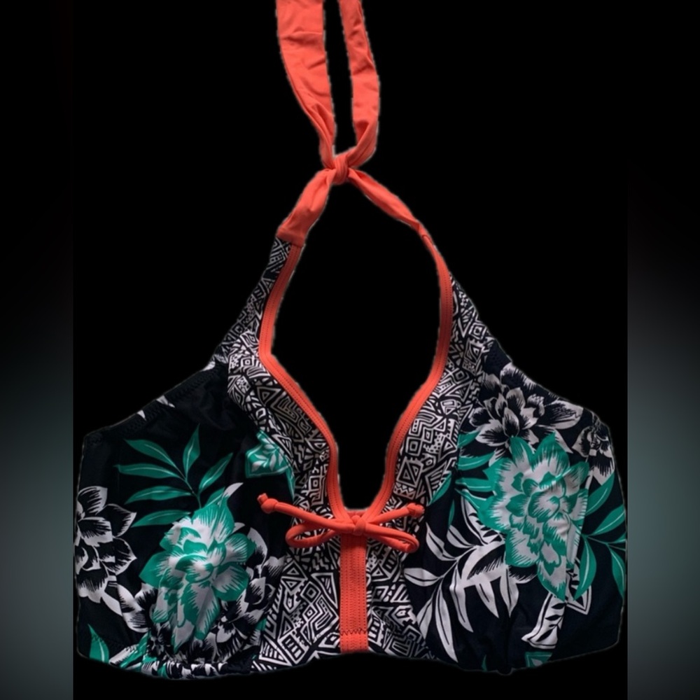 Pour Moi underwire bikini top 38G beautiful palm print